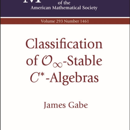 Classification of mathcal O8212infty Stable C8727Algebras