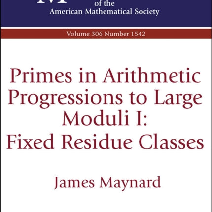 Primes in Arithmetic Progressions to Large Moduli I Fixed Residue Classes