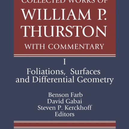 Collected Works of William P. Thurston with