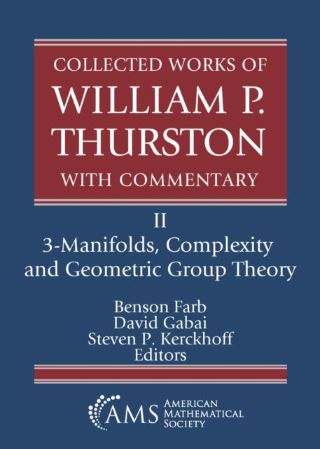 Collected Works of William P. Thurston with Comm
