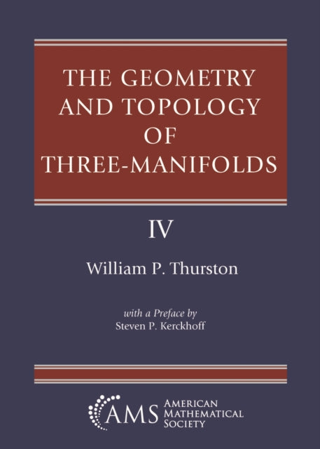 The Geometry and Topology of ThreeManifolds