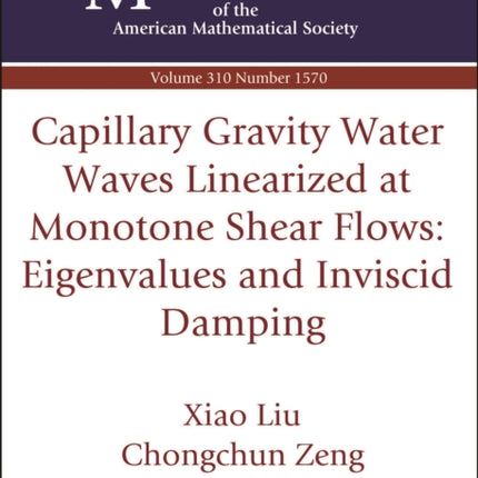 Capillary Gravity Water Waves Linearized at Monotone Shear Flows