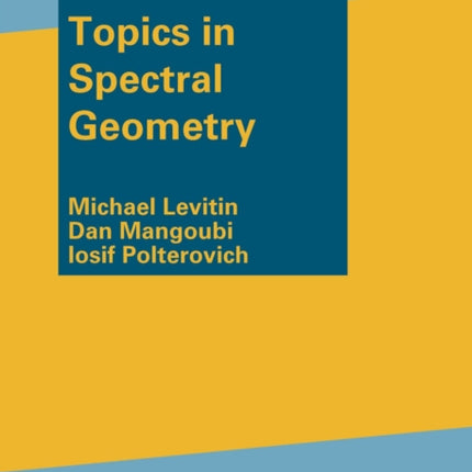 Topics in Spectral Geometry