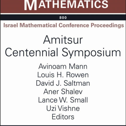 Amitsur Centennial Symposium