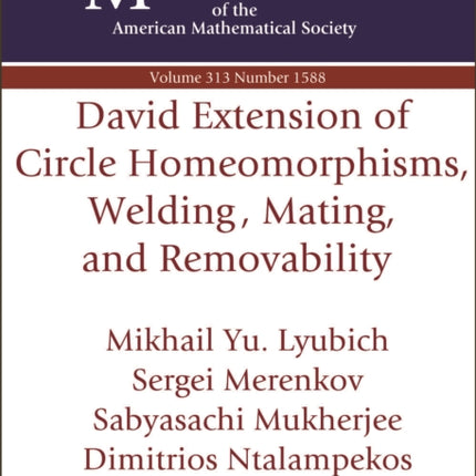 David Extension of Circle Homeomorphisms Welding Mating and Removability