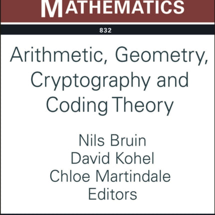 Arithmetic Geometry Cryptography and Coding Theory
