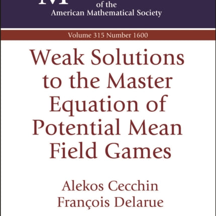 Weak Solutions to the Master Equation of Potential Mean Field Games