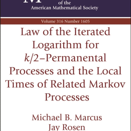 Law of the Iterated Logarithm for k2Permanental Processes and the Local Times of Related Markov Processes