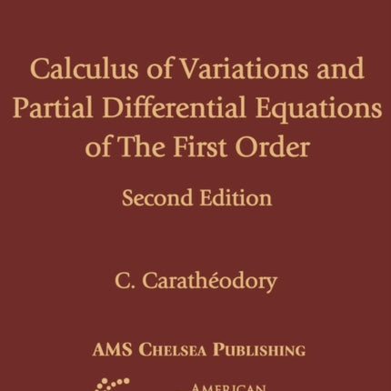 Calculus of Variations and Partial Differential Equations of First Order