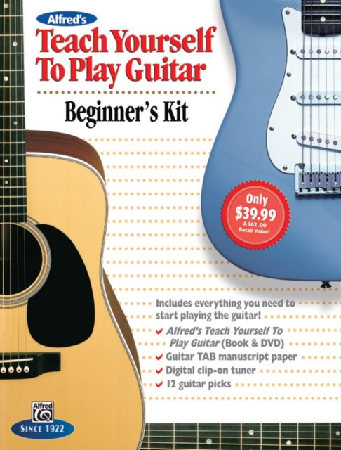 Alfreds Teach Yourself to Play Guitar Everything You Need to Know to Start Playing the Guitar Boxed Set Starter Pack Everything You Need to Start Playing Guitar Book DVDAccessories