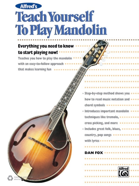 Alfreds Teach Yourself to Play Mandolin Everything You Need to Know to Start Playing Now Book CD  DVD