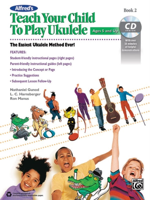 Alfreds Teach Your Child to Play Ukulele Bk 2 The Easiest Ukulele Method Ever Book  CD