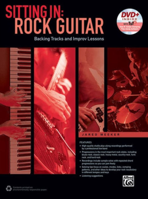 Sitting In  Rock Guitar Backing Tracks and Improv Lessons Book  DVDROM