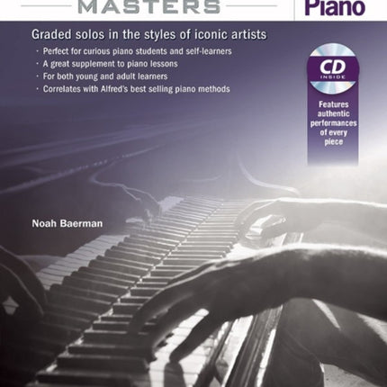 Jazz Masters for Piano Graded Solos in the Styles of Iconic Artists Book  CD