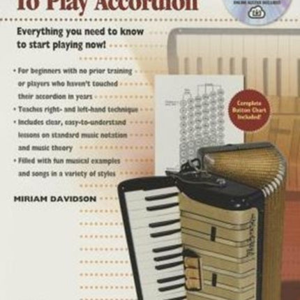 Alfreds Teach Yourself to Play Accordion Everything You Need to Know to Start Playing Now Book DVD  AVS Code