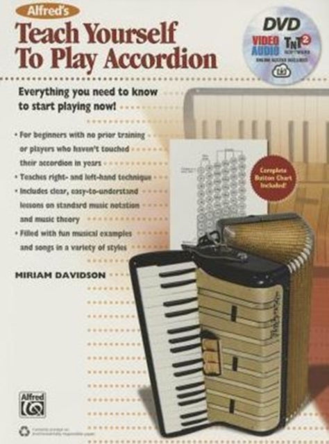 Alfreds Teach Yourself to Play Accordion Everything You Need to Know to Start Playing Now Book DVD  AVS Code