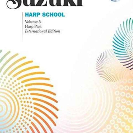 Suzuki Harp School Vol 5 Harp Part Book  CD International Edition