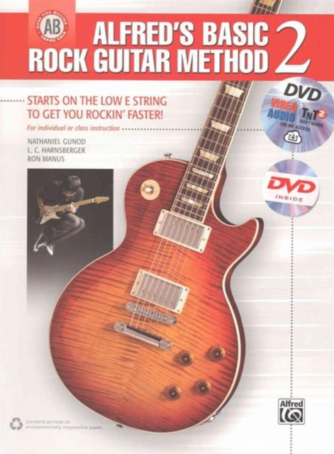 Alfreds Basic Rock Guitar Method Bk 2 Starts on the Low E String To Get You Rockin Faster Book DVD  Online Audio Video  Software Starts on  Alfreds Basic Guitar Library