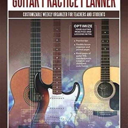 Alfreds Guitar Practice Planner Customizable Weekly Organizer for Teachers and Students