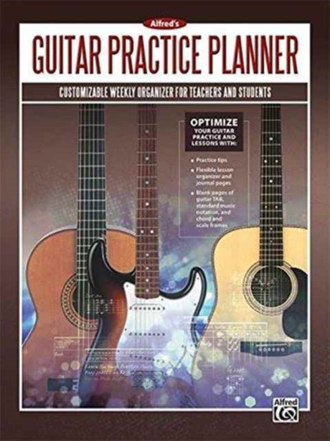 Alfreds Guitar Practice Planner Customizable Weekly Organizer for Teachers and Students