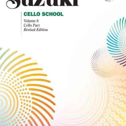 Suzuki Cello School Vol 8 Cello Part Book  CD