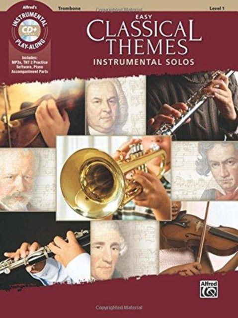 Easy Classical Themes Trombone Trombone Book  CD Instrumental Solos