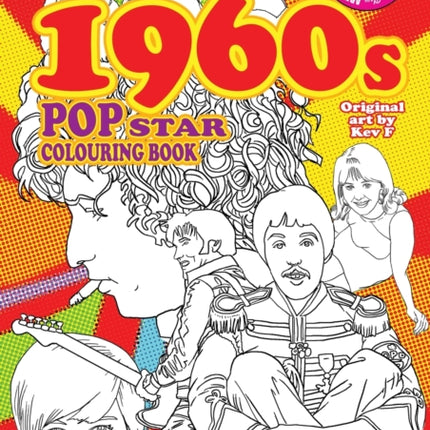 1960s Pop Star Colouring Book