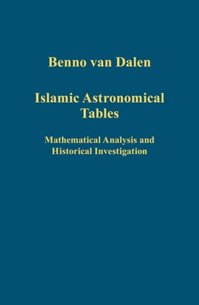 Islamic Astronomical Tables