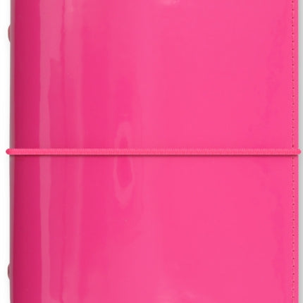 Filofax Personal Domino Patent hot pink organiser