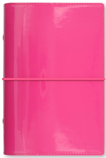 Filofax Personal Domino Patent hot pink organiser