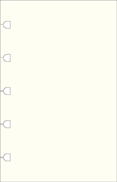 Filofax Pocket Notebook refill  plain paper white