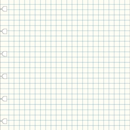 Filofax A5 Notebook refill  squared paper white