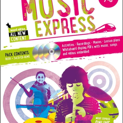 Music Express Age 78 Book  3CDs  DVDROM