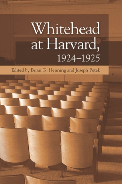 Whitehead at Harvard, 1924-1925