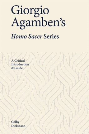 Giorgio Agambens Homo Sacer Series
