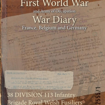 38 DIVISION 113 Infantry Brigade Royal Welsh Fusiliers 13th Battalion 1 December 1915  30 April 1919 First World War War Diary WO9525551