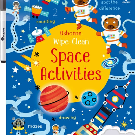 Wipe-Clean Space Activities