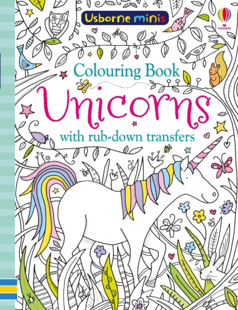 Colouring Book Unicorns with Rub Downs