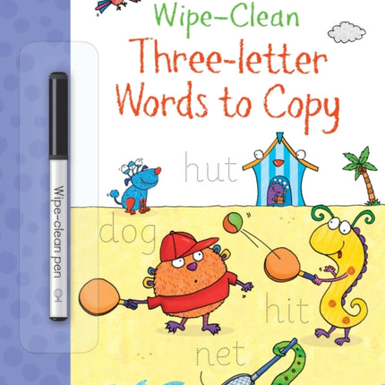 Wipe-Clean Three-Letter Words to Copy