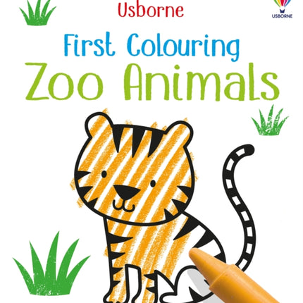 First Colouring Zoo Animals