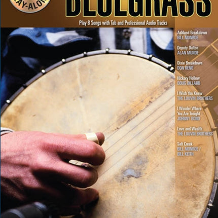 Banjo PlayAlong Volume 1 Bluegrass Hal Leonard Banjo Playalong