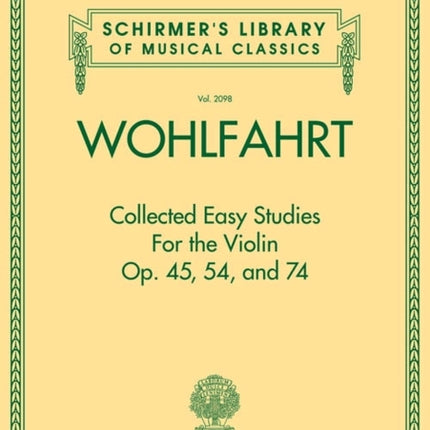 Wohlfahrt - Collected Easy Studies for the Violin