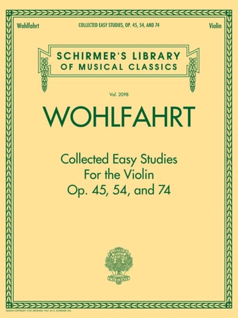 Wohlfahrt - Collected Easy Studies for the Violin