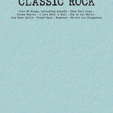 Classic Rock: Budget Books