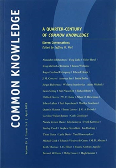 A Quarter Century of Common Knowledge: Eleven Conversations