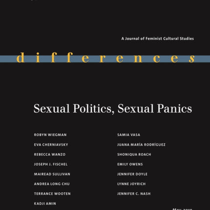 Sexual Politics, Sexual Panics