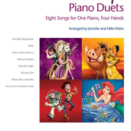 Disney Piano Duets: Popular Songs - 8 Songs for 1 Piano, 4 Hands