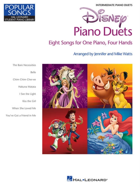 Disney Piano Duets: Popular Songs - 8 Songs for 1 Piano, 4 Hands