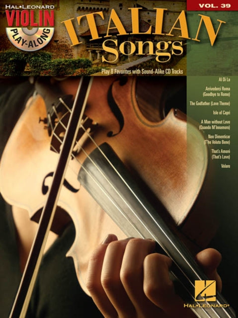 Violin PlayAlong Volume 39 Italian Songs