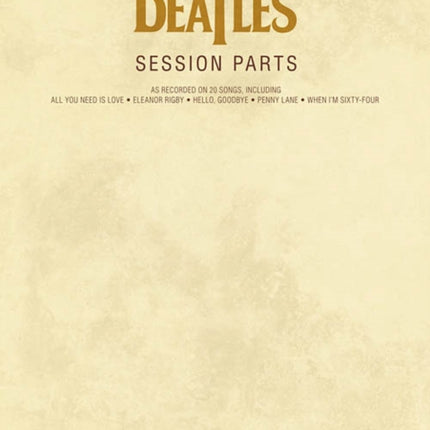 The Beatles Session Parts